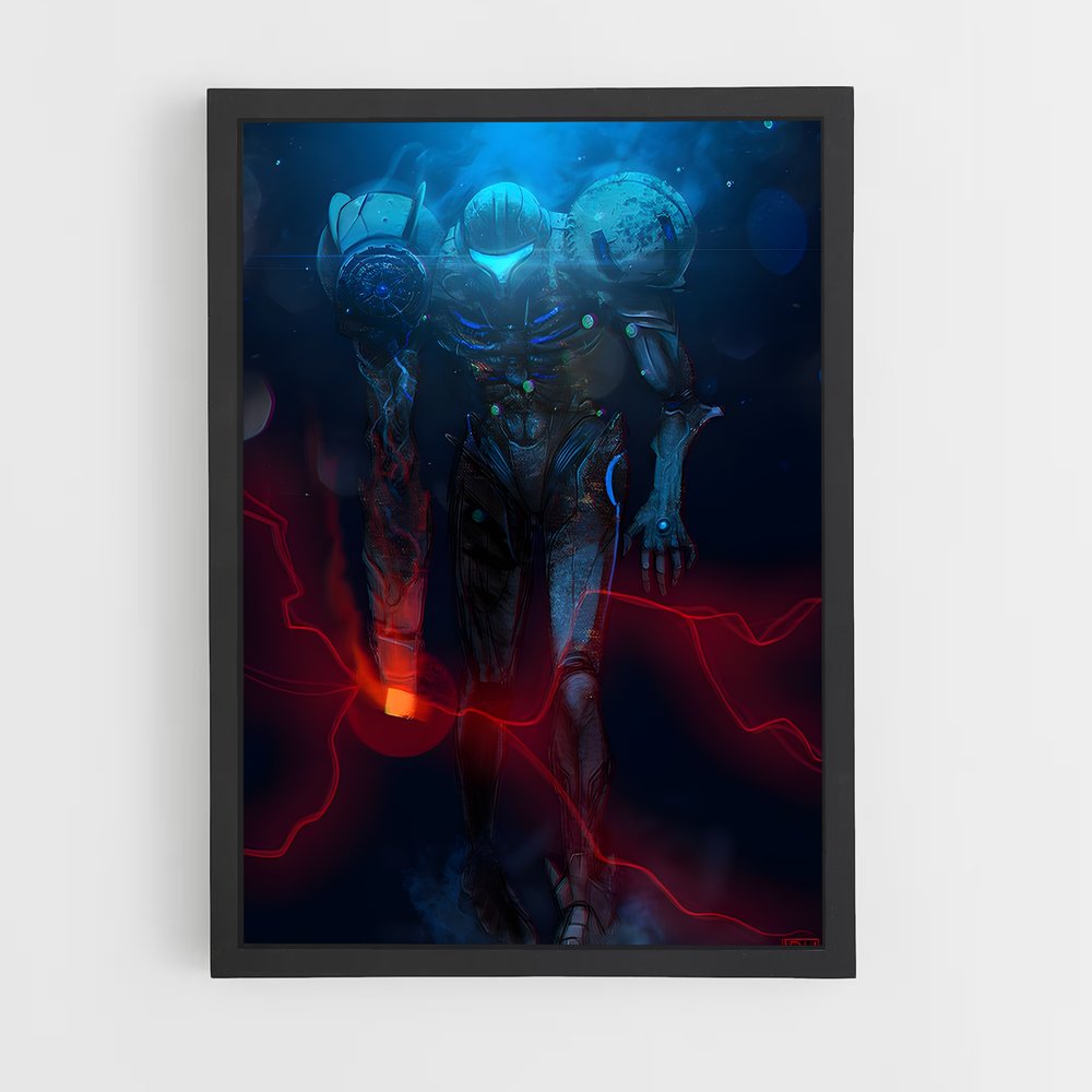 Poster Samus Noire – affiche Super Smash Bros (vue 2)